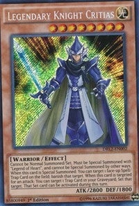 Legendary Knight Critias (2002) (DRL2) - YuGiOh Single