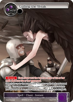 Culling the Weak (2015006) [PRO] - Force of Will Single