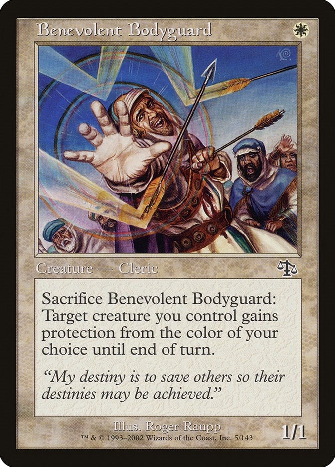 Benevolent Bodyguard (5) [JUD] - MTG Single
