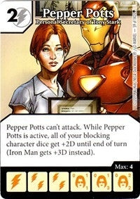 Pepper Potts - Personal Secretary of Tony Stark (59) - Dice Masters Single