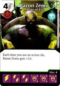 Baron Zemo - Master of Evil (75) - Dice Masters Single