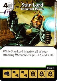 Star-Lord - Reluctant Prince (102) - Dice Masters Single
