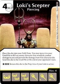 Loki’s Scepter - Piercing (118) - Dice Masters Single