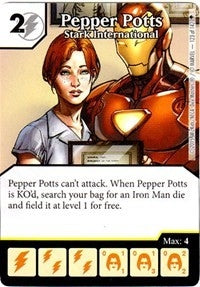 Pepper Potts - Stark International (123) - Dice Masters Single