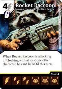 Rocket Raccoon - Smartest Mammal In The D’ast Galaxy (126) - Dice Masters Single