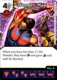 Wonder Man - Movie Star (134) - Dice Masters Single