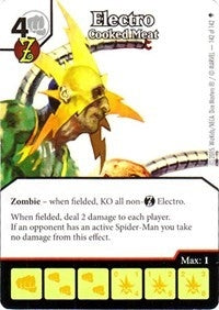 Electro - Cooked Meat (142) - Dice Masters Single
