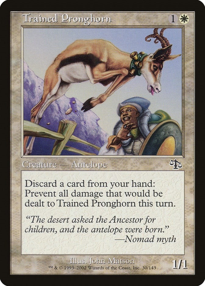 Trained Pronghorn (30) [JUD] - MTG Single