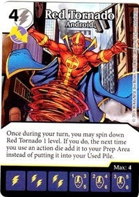 Red Tornado - Android (126) - Dice Masters Single