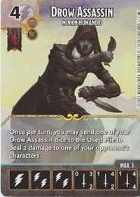 Drow Assassin - Minion Humanoid (1) - Dice Masters Single