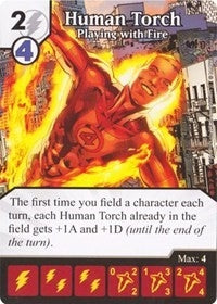Human Torch - Playing with Fire (12) - Dice Masters Single