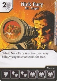 Nick Fury - Mr. Anger (51) - Dice Masters Single