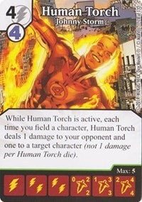 Human Torch - Johnny Storm (78) - Dice Masters Single