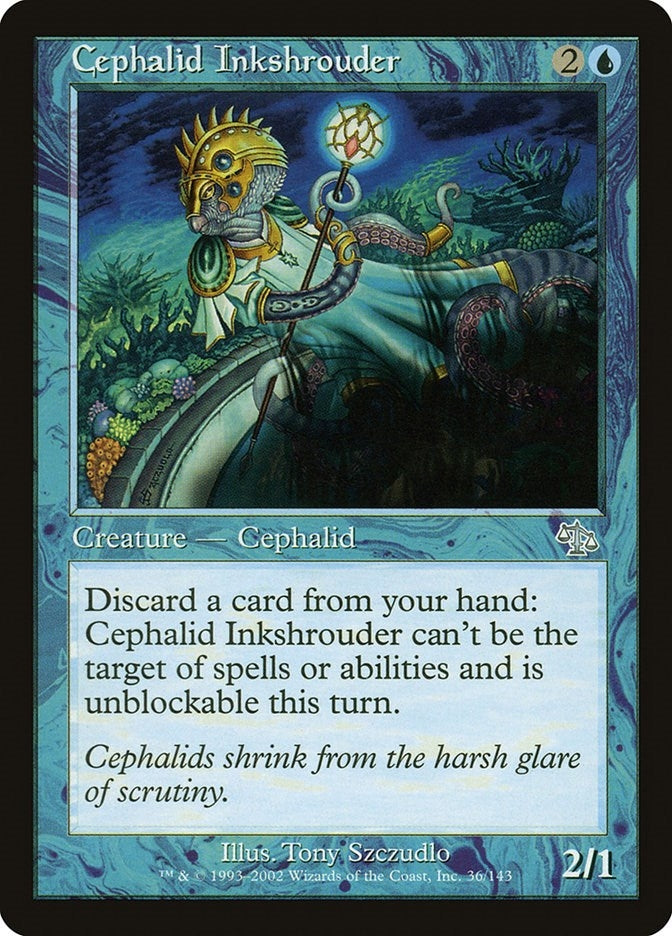 Cephalid Inkshrouder (36) [JUD] - MTG Single