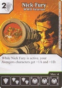Nick Fury - WWII Veteran (83) - Dice Masters Single
