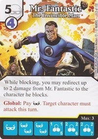 Mr. Fantastic - The Invincible Man (113) - Dice Masters Single
