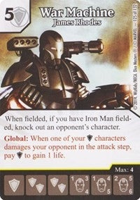 War Machine - James Rhodes (125) - Dice Masters Single