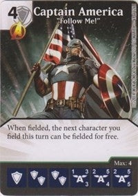 Captain America - ’Follow Me!’ (69) - Dice Masters Single