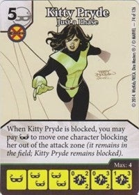 Kitty Pryde - Just a Phase (74) - Dice Masters Single