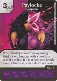 Psylocke - Ninjutsu (82) - Dice Masters Single