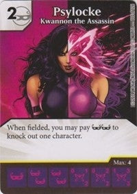 Psylocke - Kwannon the Assassin (110) - Dice Masters Single