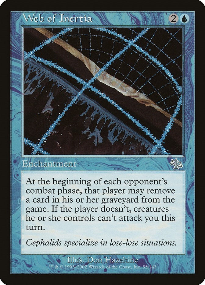 Web of Inertia (53) [JUD] - MTG Single