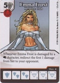 Emma Frost - Hellfire Club (123) - Dice Masters Single