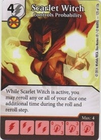 Scarlet Witch - Controls Probability (125) - Dice Masters Single