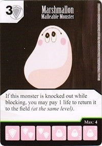 Marshmallon - Malleable Monster (57) - Dice Masters Single