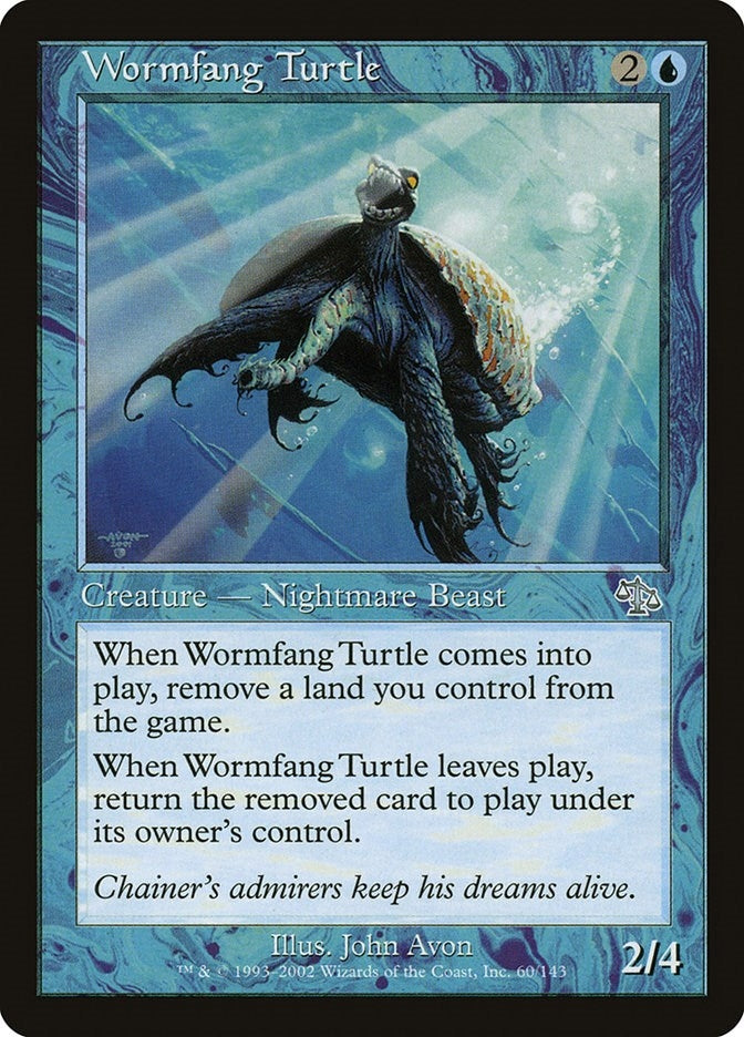 Wormfang Turtle (60) [JUD] - MTG Single
