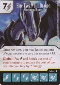 Blue-Eyes White Dragon - Monstrous Dragon (74) - Dice Masters Single