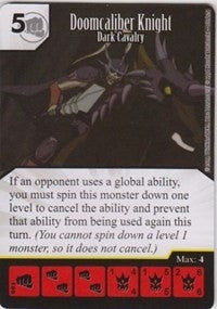Doomcaliber Knight - Dark Cavalry (81) - Dice Masters Single