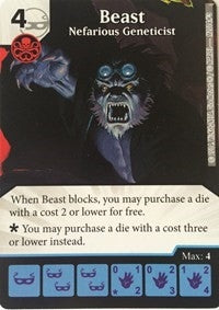 Beast - Nefarious Geneticist (3) - Dice Masters Single