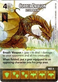 Copper Dragon - Lesser Undead Dragon (28) - Dice Masters Single