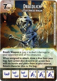Dracolich - Lesser Undead Dragon (29) - Dice Masters Single