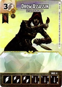 Drow Assassin - Lesser Humanoid (30) - Dice Masters Single
