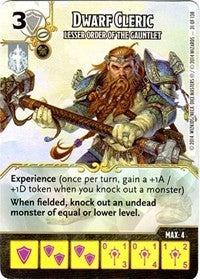 Dwarf Cleric - Lesser Order of the Gauntlet (31) - Dice Masters Single