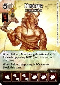Minotaur - Lesser Humanoid (44) - Dice Masters Single