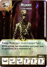 Mummy - Lesser Undead (45) - Dice Masters Single