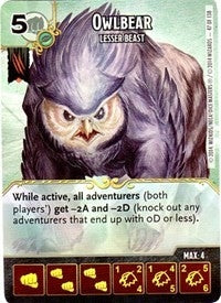 Owlbear - Lesser Beast (47) - Dice Masters Single