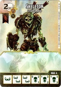 Skeleton - Lesser Undead (51) - Dice Masters Single