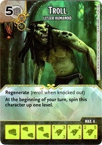 Troll - Lesser Humanoid (55) - Dice Masters Single