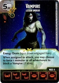 Vampire - Lesser Undead (58) - Dice Masters Single