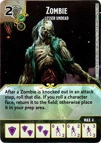 Zombie - Lesser Undead (60) - Dice Masters Single