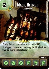 Magic Helmet - Lesser Gear (61) - Dice Masters Single