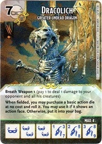 Dracolich - Greater Undead Dragon (67) - Dice Masters Single