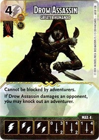 Drow Assassin - Greater Humanoid (68) - Dice Masters Single