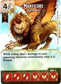 Manticore - Greater Beast (76) - Dice Masters Single