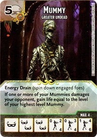Mummy - Greater Undead (79) - Dice Masters Single