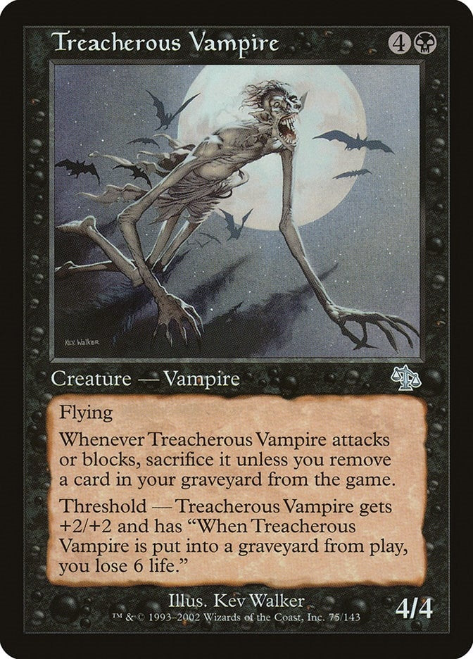 Treacherous Vampire (75) [JUD] - MTG Single